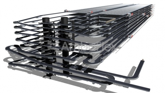 All-purpose spiral conveyor for medium to large products